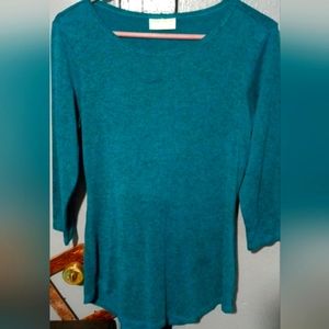 Bobbie and brooks stretchy green half sleeve shirt.